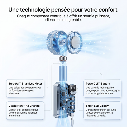 Ventilateur portable GlacierFlow™